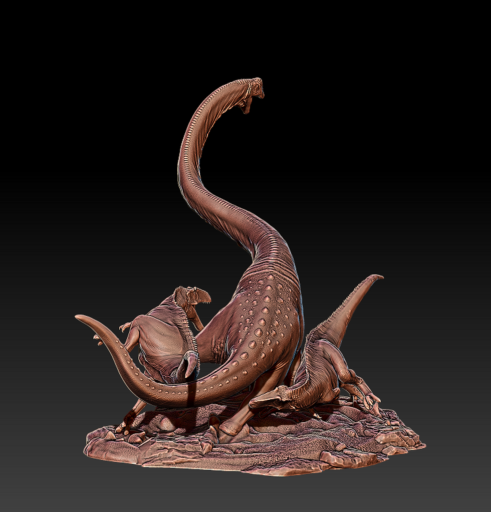 Thumbnail: Scientifically Accurate Sauroposeidon Diorama Model Kit – 1:35 Scale Model