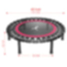 Thumbnail: Jumping Rebounder Round Indoor Small Mini Fitness Trampoline