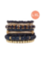 Thumbnail: Multiple Line Classy Stack Bracelet