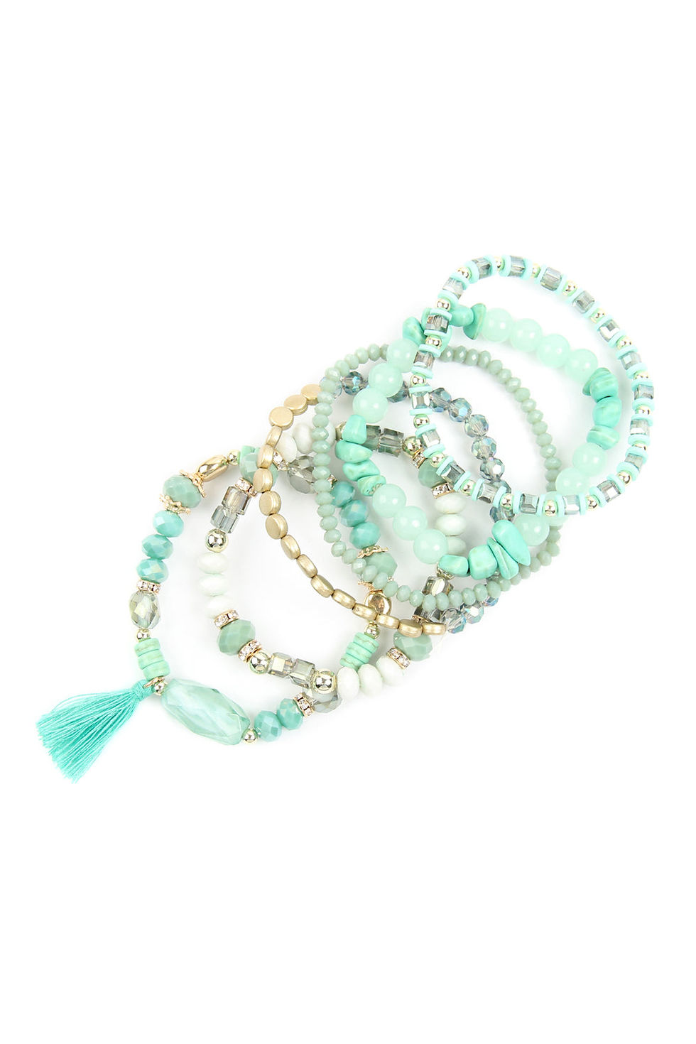 Thumbnail: Boho Tassel Charm Bracelet