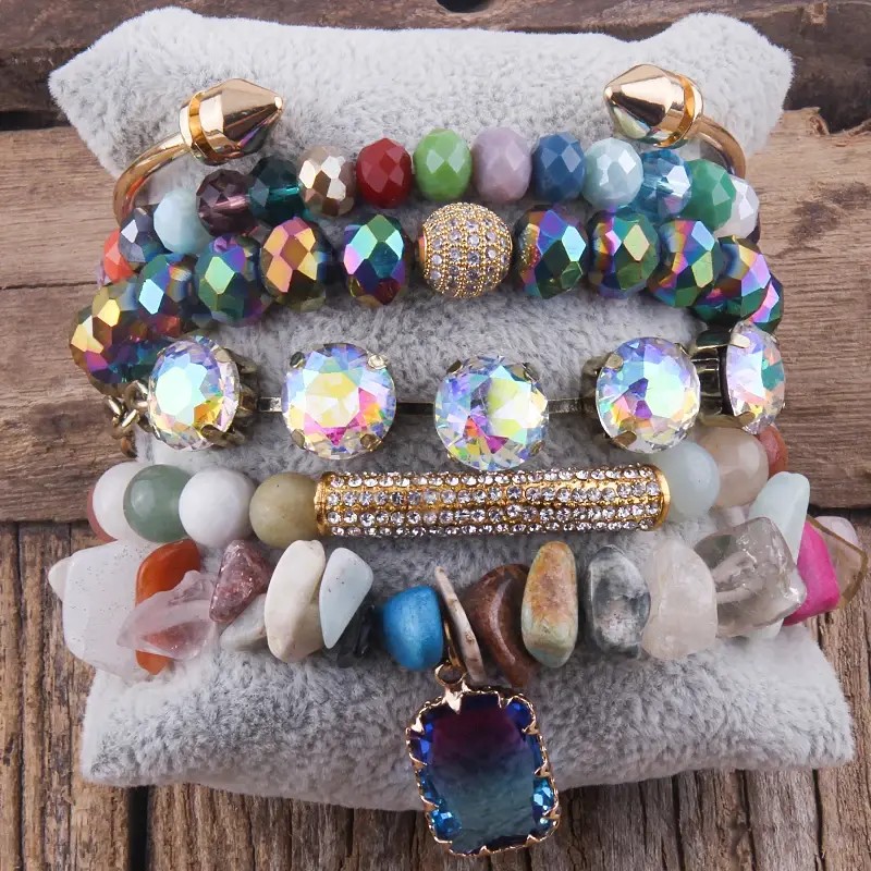 Thumbnail: Fashion Boho Natural Stone Beaded Bracelet