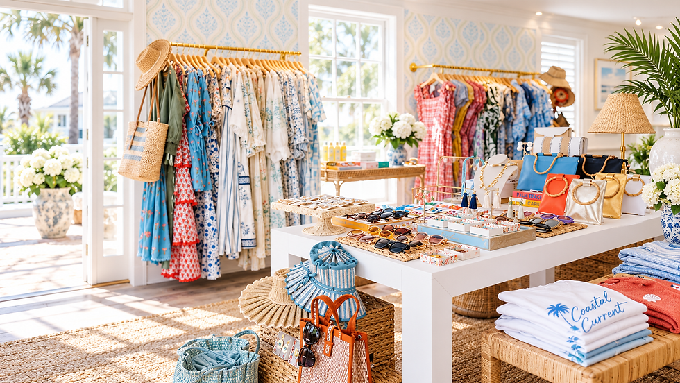 Coastal boutique for Orange Beach & Gulf Shores shopping.
