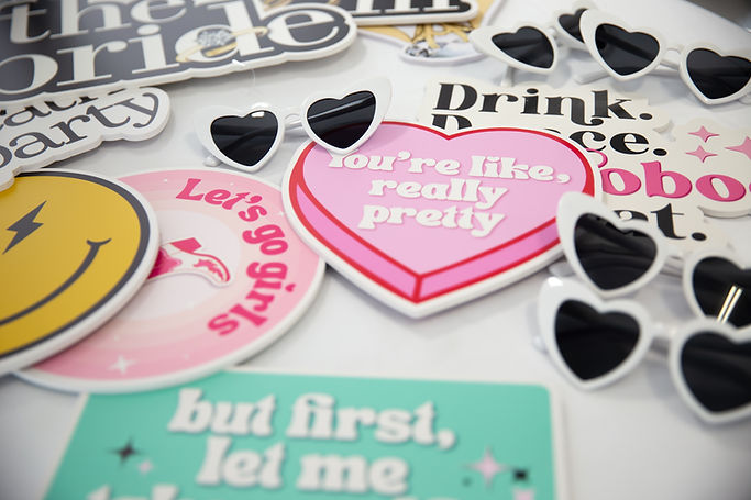 Fun props for photo booth rental in Farmingdale NY