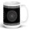 Thumbnail: Mandala (black) mug right side. A big gray Mandala with row of geometric symbols on top and bottom of mug.