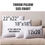 Thumbnail: Throw pillow size chart.