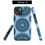Thumbnail: iPhone 13 tough case (front, side, bottom views). Three dark blue mandalas against a light blue background.