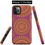 Thumbnail: iPhone 11 Pro Max tough case (front, side, bottom views). Three orange mandalas against a dark pink background.