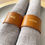 Thumbnail: Personalised Tan Leather Napkin Rings