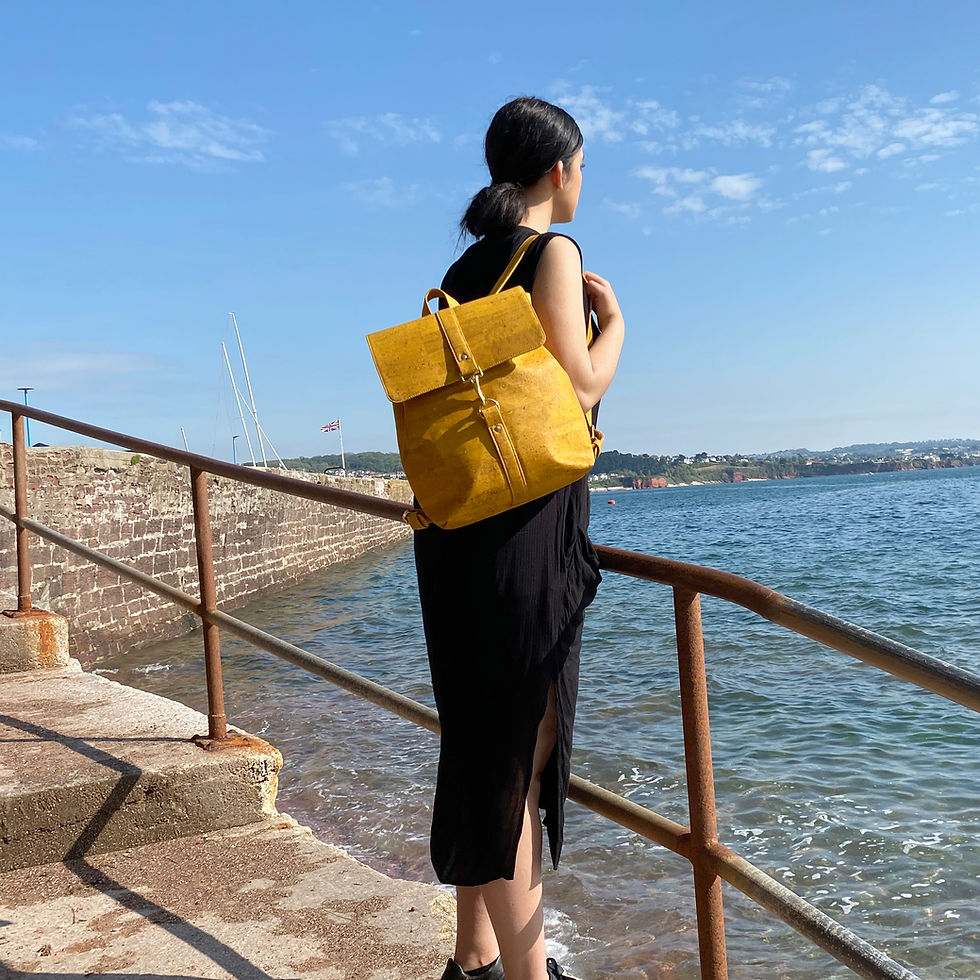 Thumbnail: Yellow cork backpack