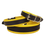 Thumbnail: Leather Yellow & Black Padded Leather Dog Collar