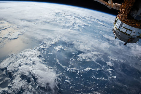 A photo taken from outer space of Earth