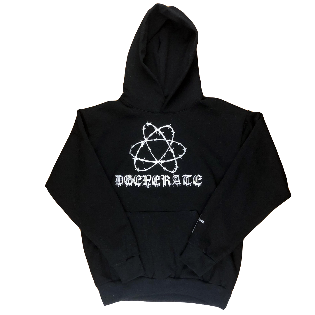 Chrome Barbwire Atom 14oz Pullover