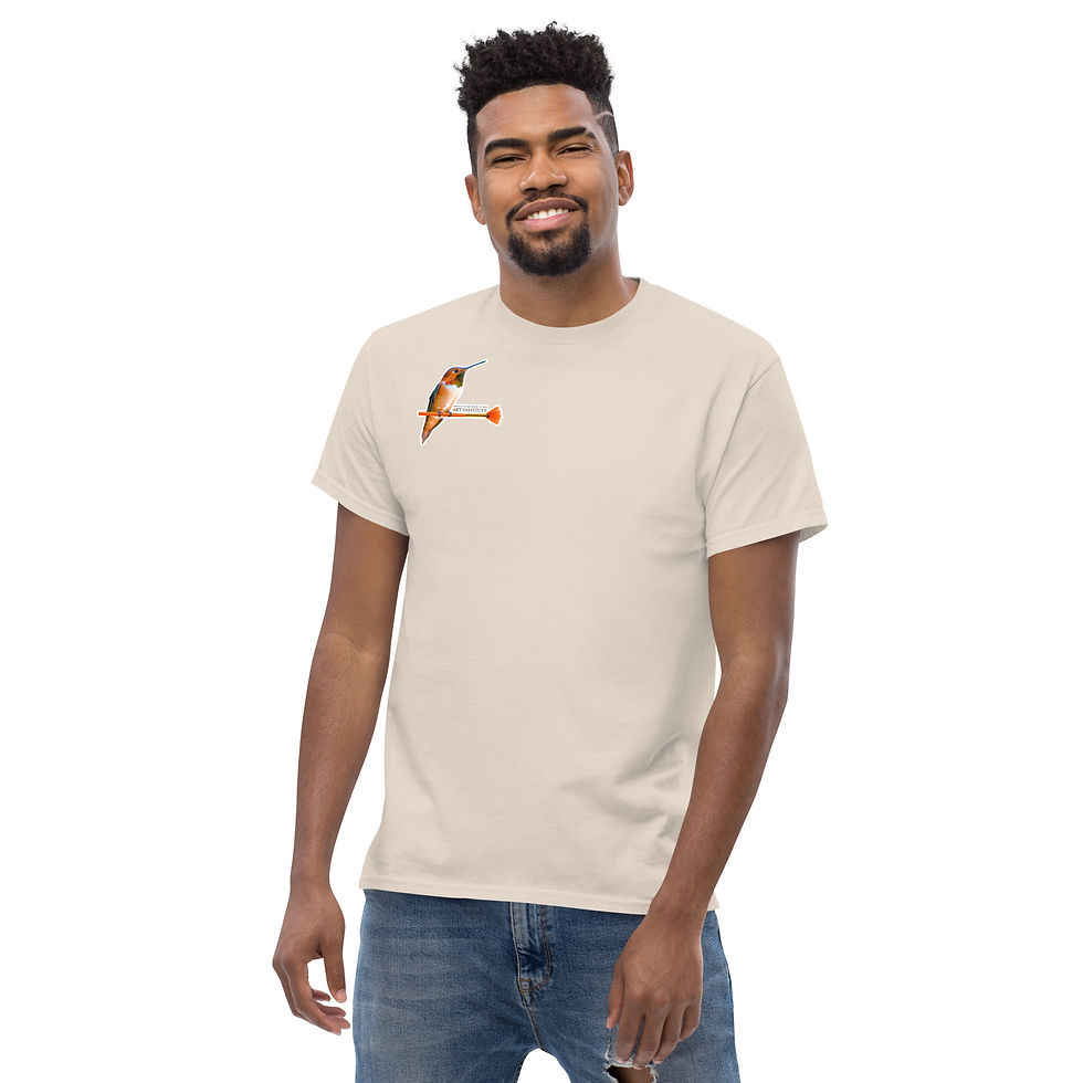 Thumbnail: Men's classic tee with Hummingbird front and Logo on Back