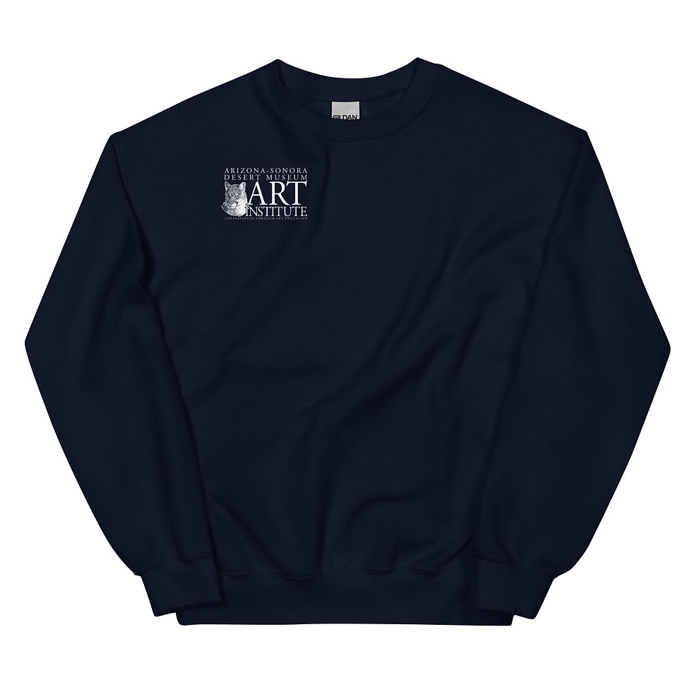 Thumbnail: Unisex Sweatshirt with Small Front and Full Back Logo
