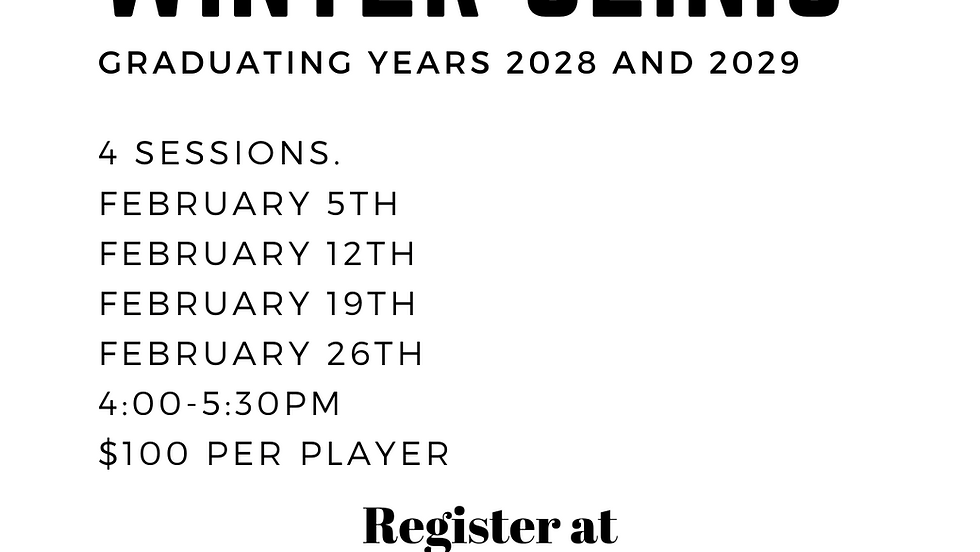 2028/2029 Clinic