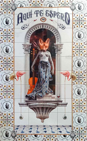 Quickly and safely shipped in your home. Artistic Ceramic tiles. Azulejos surreais. Surrealistic tiles. Luxury tiles. Design tiles for wall. Surrealism Art. Limited edition wall art. Tiles fireplace. Ready to hang art. Decoration. Artistic tiles. Ceramic art. Mosaic art. Azulejos. Amazing tiles. Tiles addicted. Tiles lovers. Tile bar. Kitchen backsplash. Tiles decoration idea. Decor tiles kitchen. Backsplash. Decor tiles bathroom. ART TILES. FOX TILES.