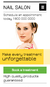 Hår & skønhed hjemmesideskabeloner – Neglesalon