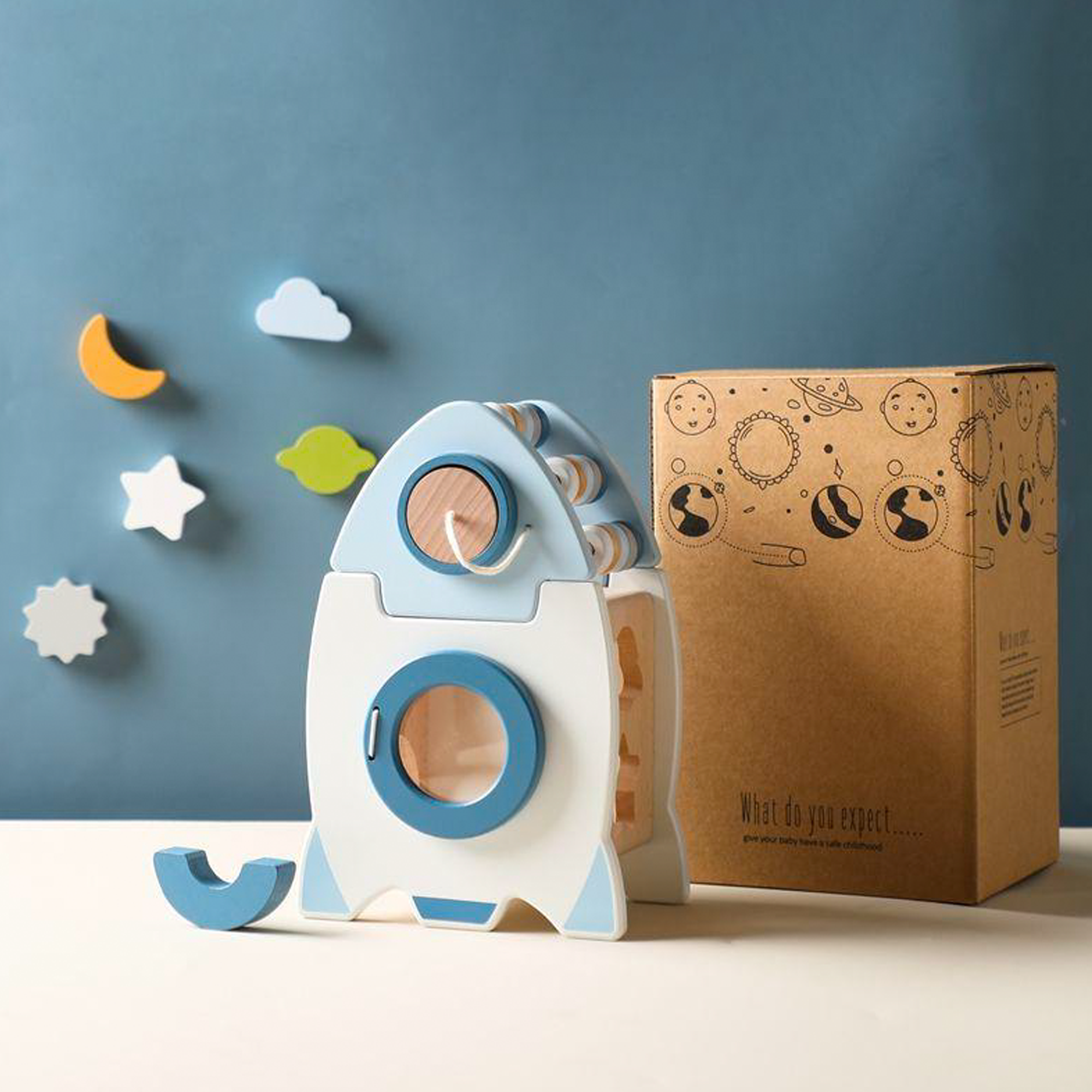 Galactic Explorer Wooden Spaceship