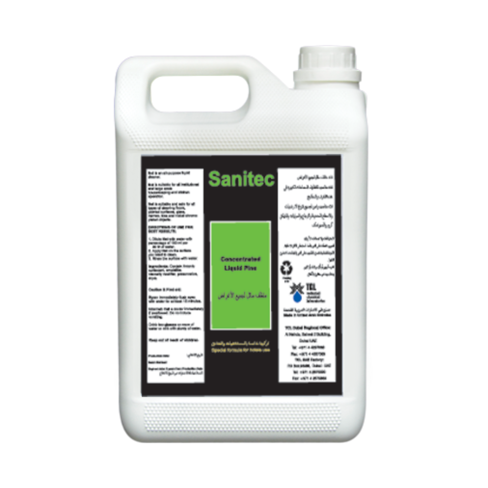 Sanitec Concentrated Liquid Pine Disinfectant and Detergent