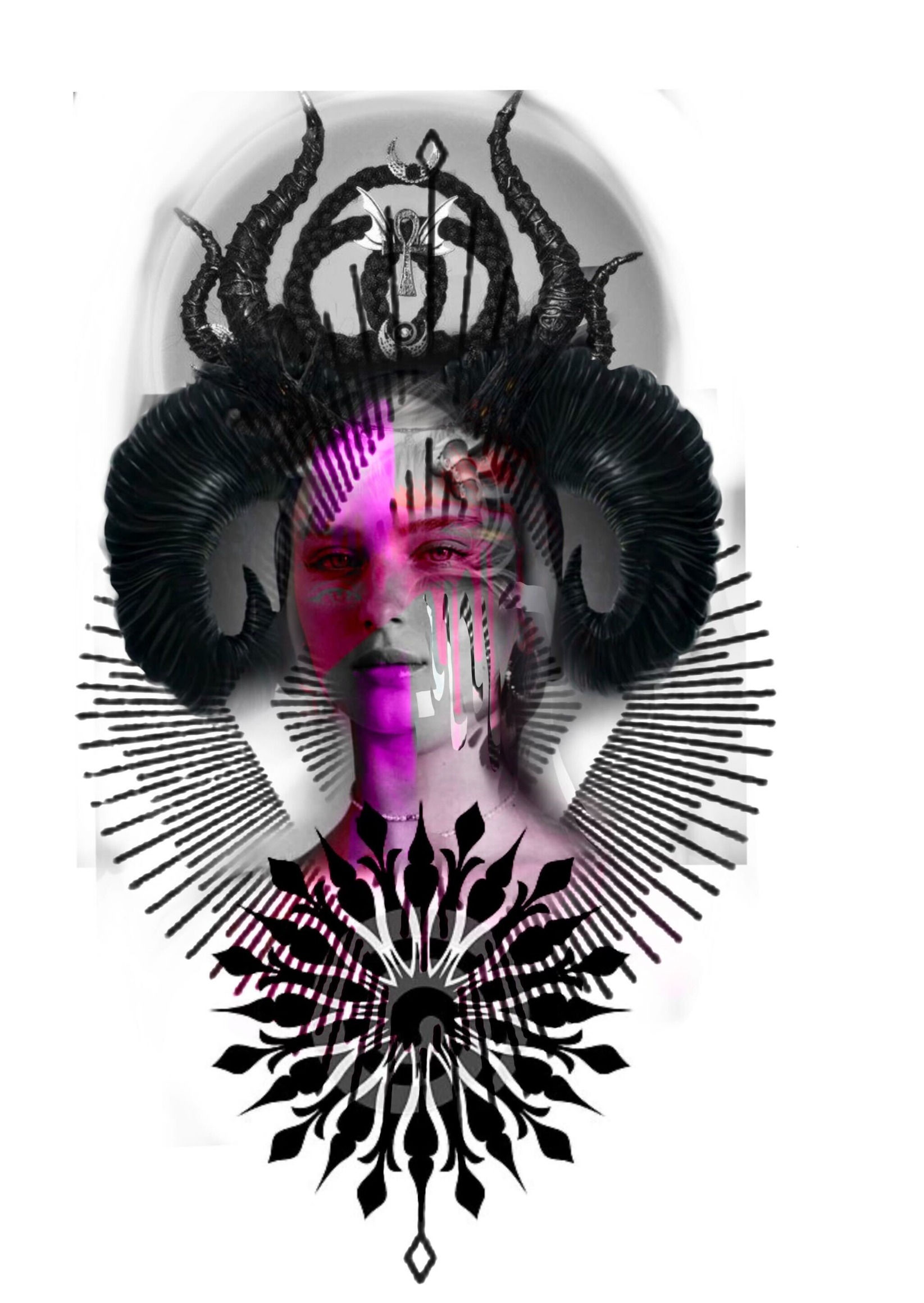 Horned Goddess by Mengni Yang