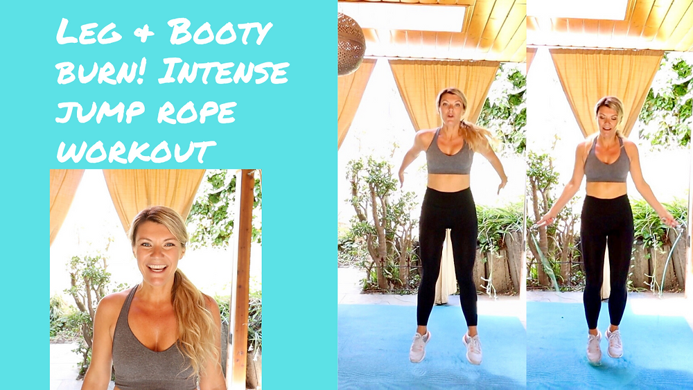 Leg Rope Exercise Tone your LEGS and BOOTY Jump Rope Workoutjump rope training, jump rope ...