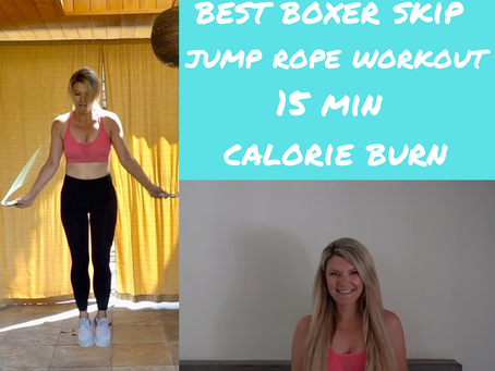 15 minute jump rope workout with boxer skipping drills