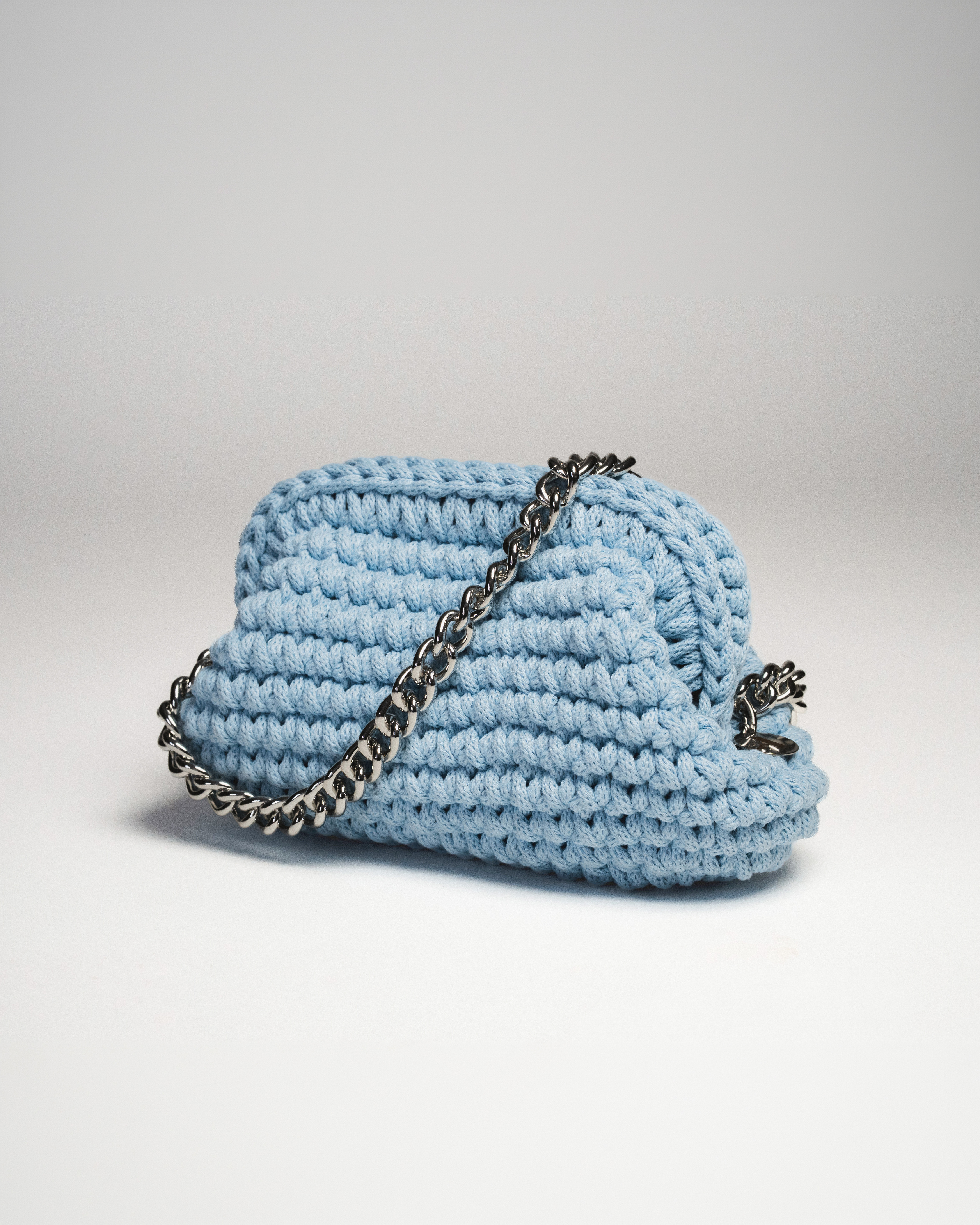 Sky blue CLUTCH bag
