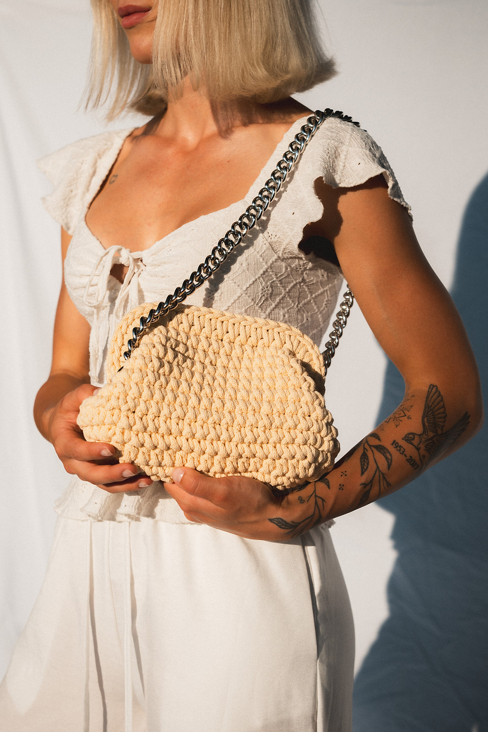 Miniatura: Butter yellow CLUTCH bag