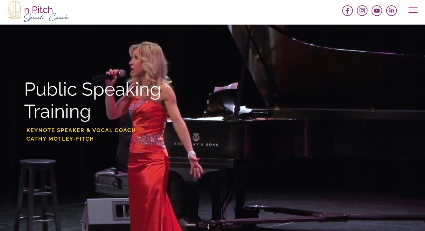 Professional Web Design for public speakers 