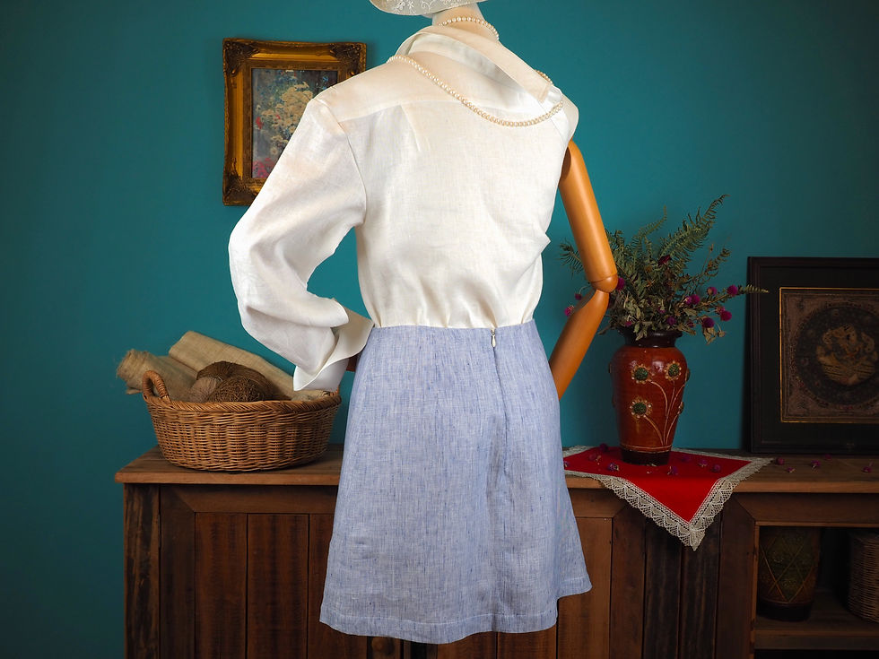 Thumbnail: Skirt With Hidden Shorts Blue
