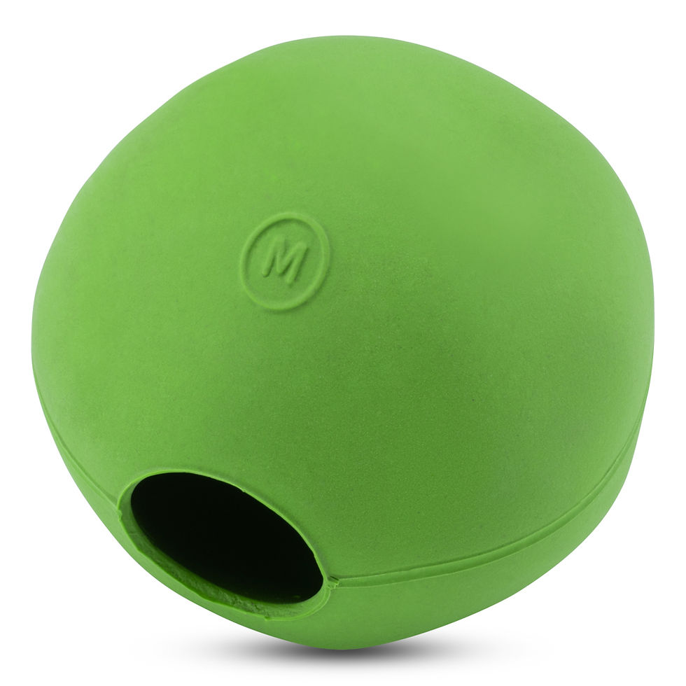 Thumbnail: BECO - Natural Rubber Treat Ball Green
