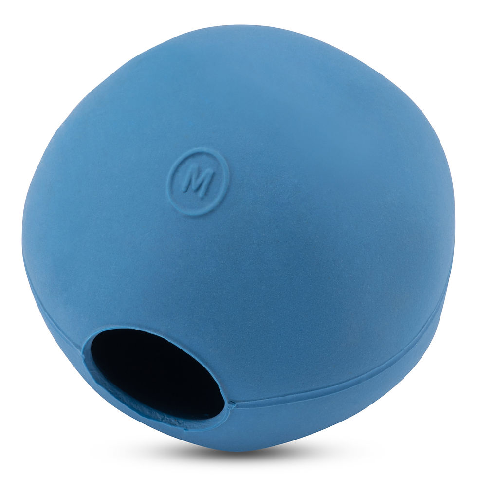 Thumbnail: BECO - Natural Rubber Treat Ball Blue