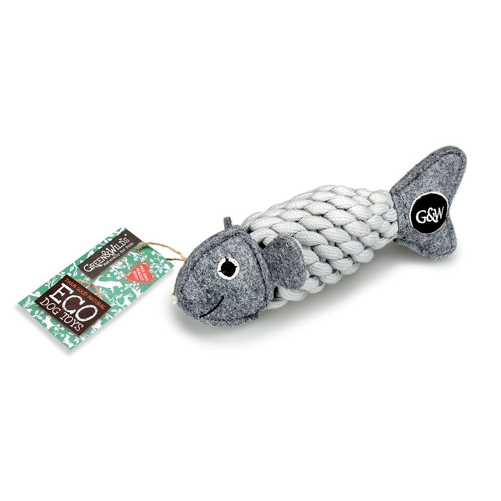 Green & Wilds Eco Friendly Dog Toy - Roger the Ropefish
