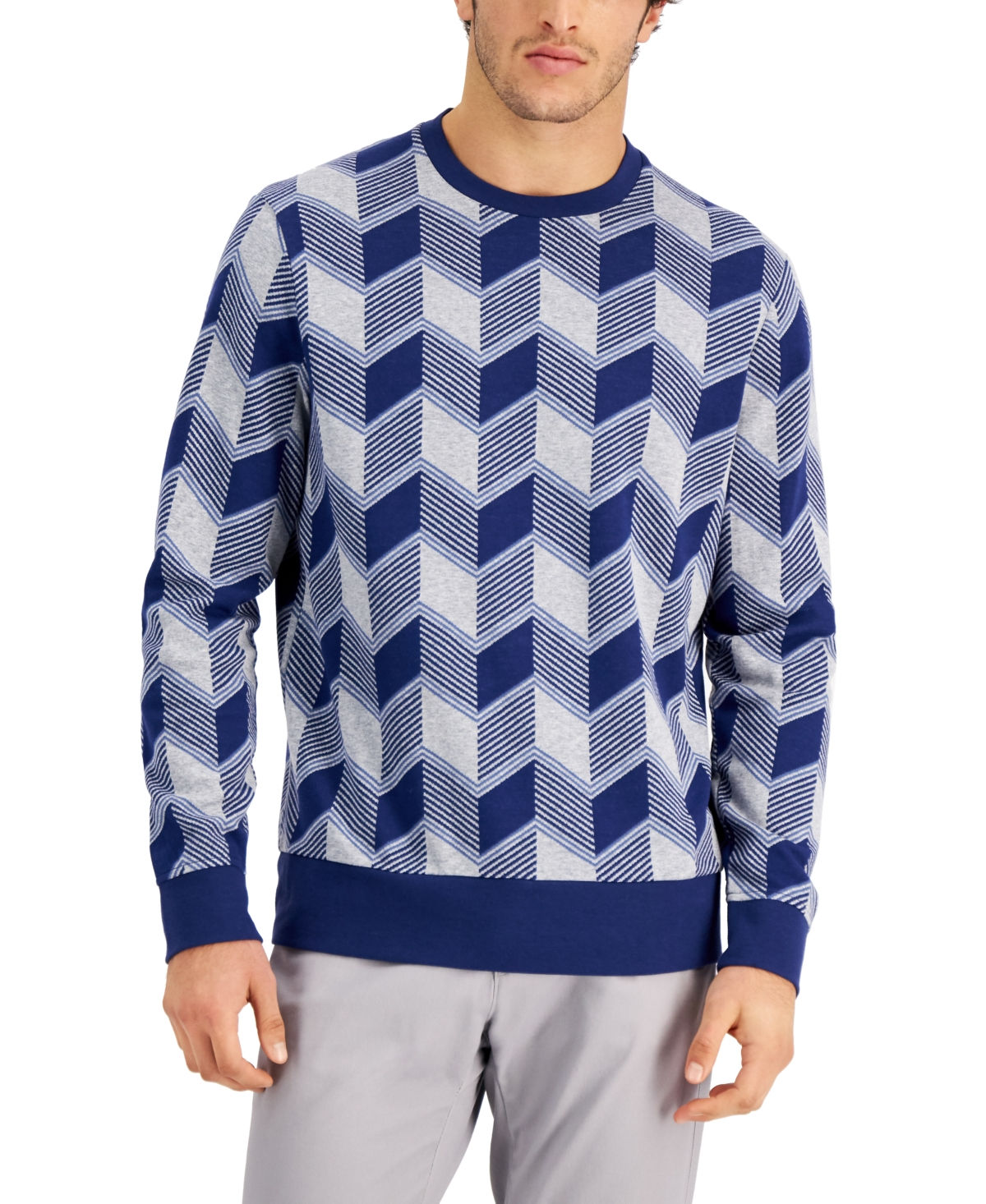 Alfani Men's Geo-Print Sweater