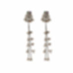 Thumbnail: Traditional Oxidised Meena Work Long Ghungroo Dangle Earrings For Women 