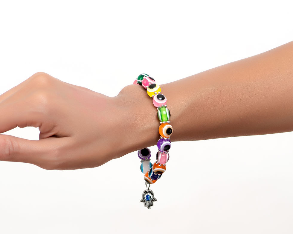 Thumbnail: Evil Eye Colourful Charm Bracelet