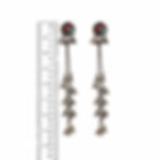 Thumbnail: Traditional Oxidised Meena Work Long Ghungroo Dangle Earrings For Women 
