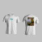 Fogco XO Tee Tshirt White visual - Fogco Teal logo on front and Belly Film picture on back.