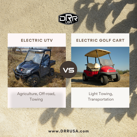 Electric UTV vs. Electric Golf Cart