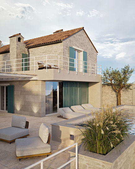Seaside Montenegro house beach view stone house pool beach terrace