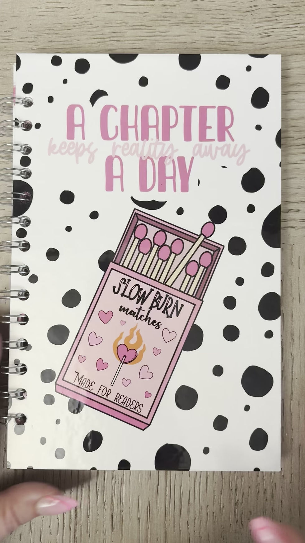 Thumbnail: Bookish Hard cover Spiral Half Letter Size Journal- 3 colors