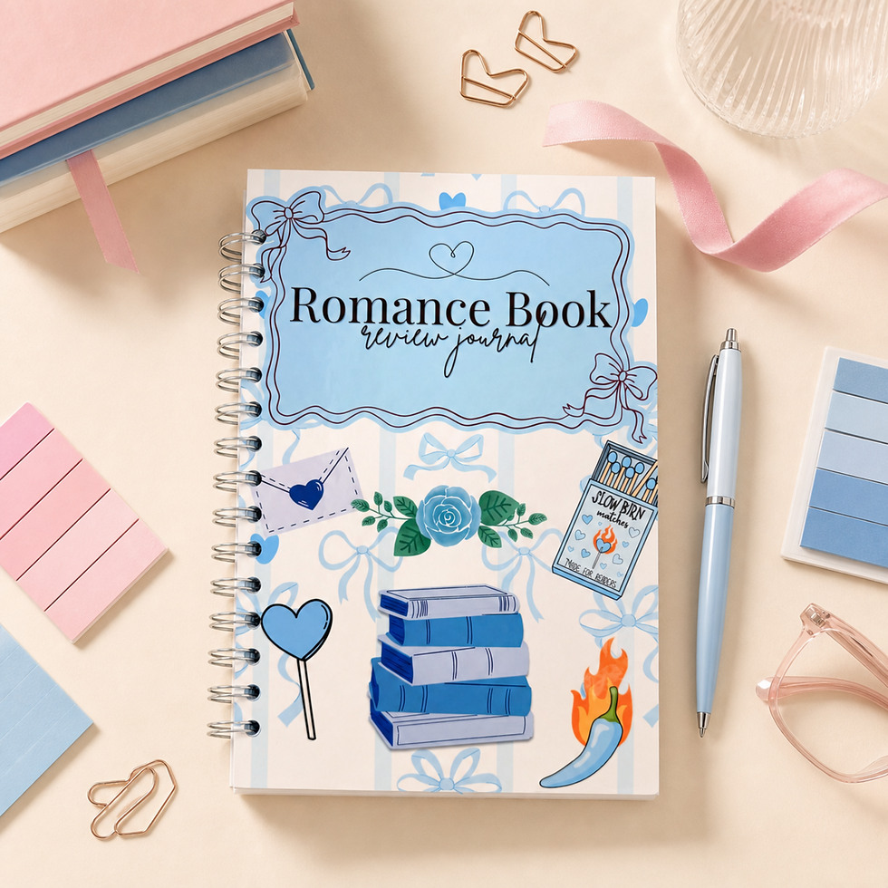 Thumbnail: Romance book review journals (multiple designs and colors)