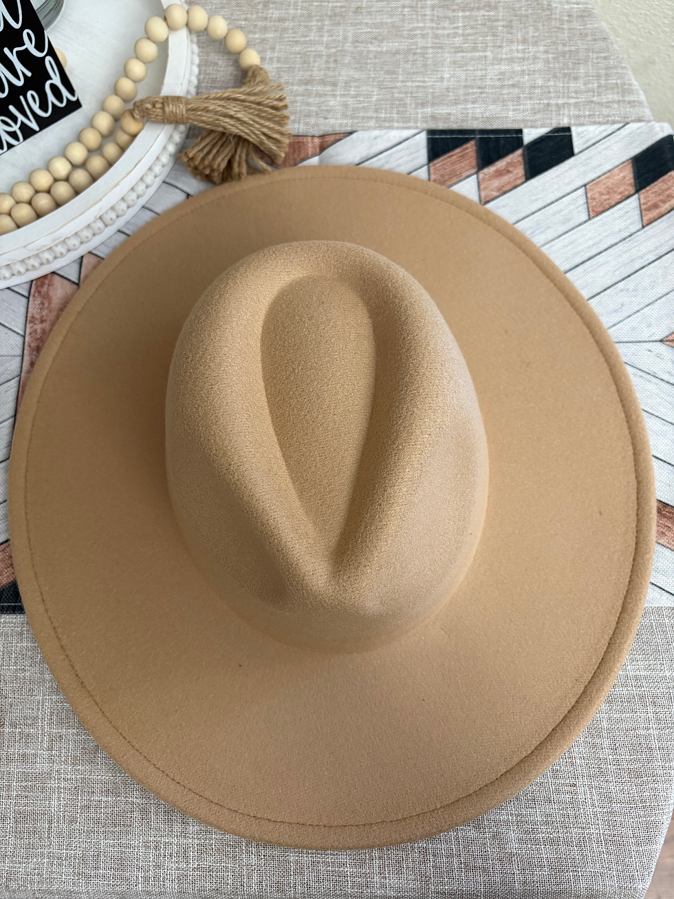 Thumbnail: VSWB- Camel Faux Suede Tear Drop Rancher