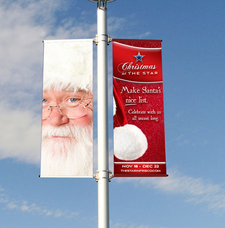 Christmas at The Star Logo on Event Signage at The Star