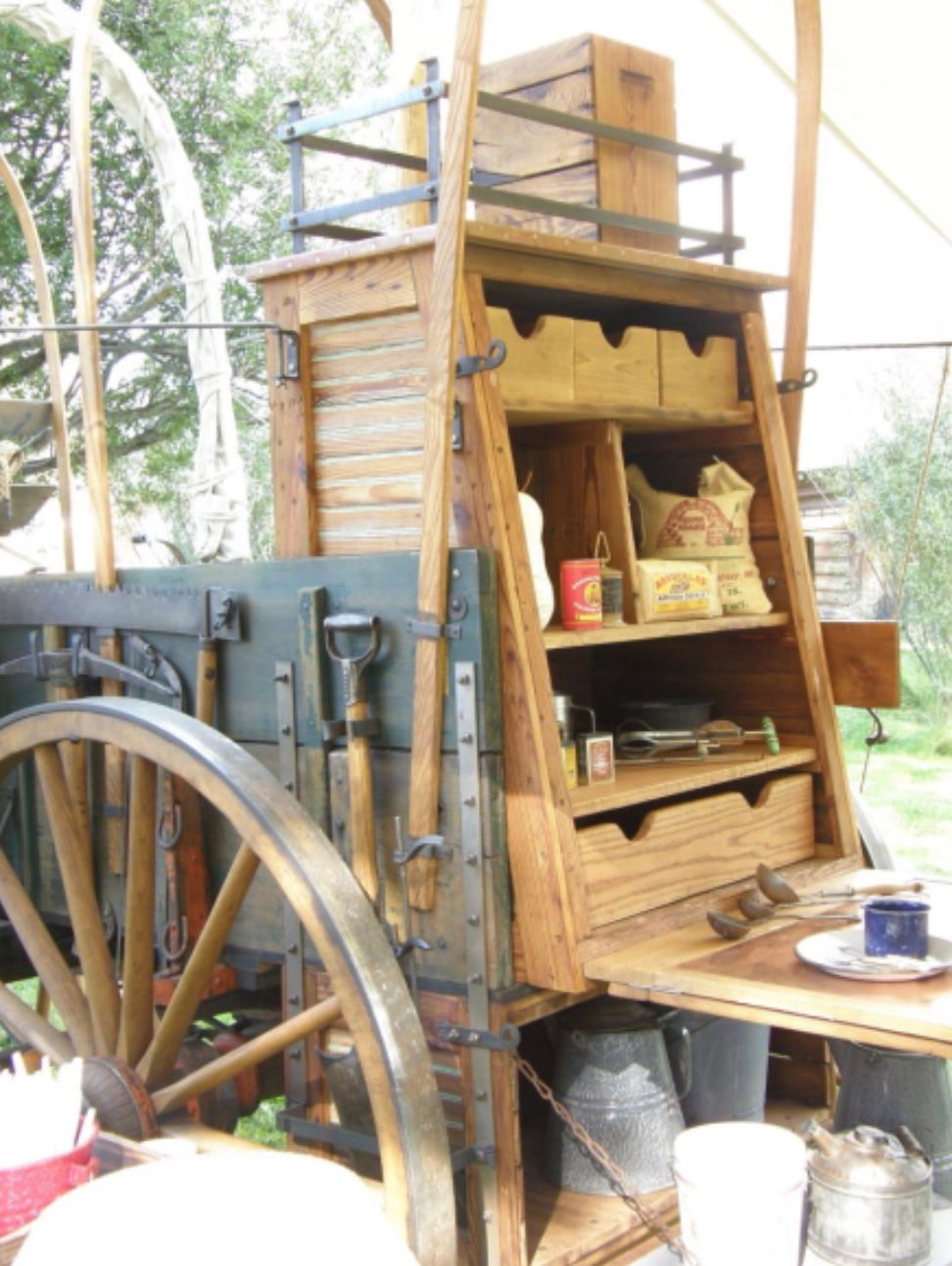 western themed snack cart