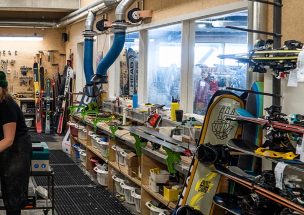 Ski rental shop at The Remarkables 