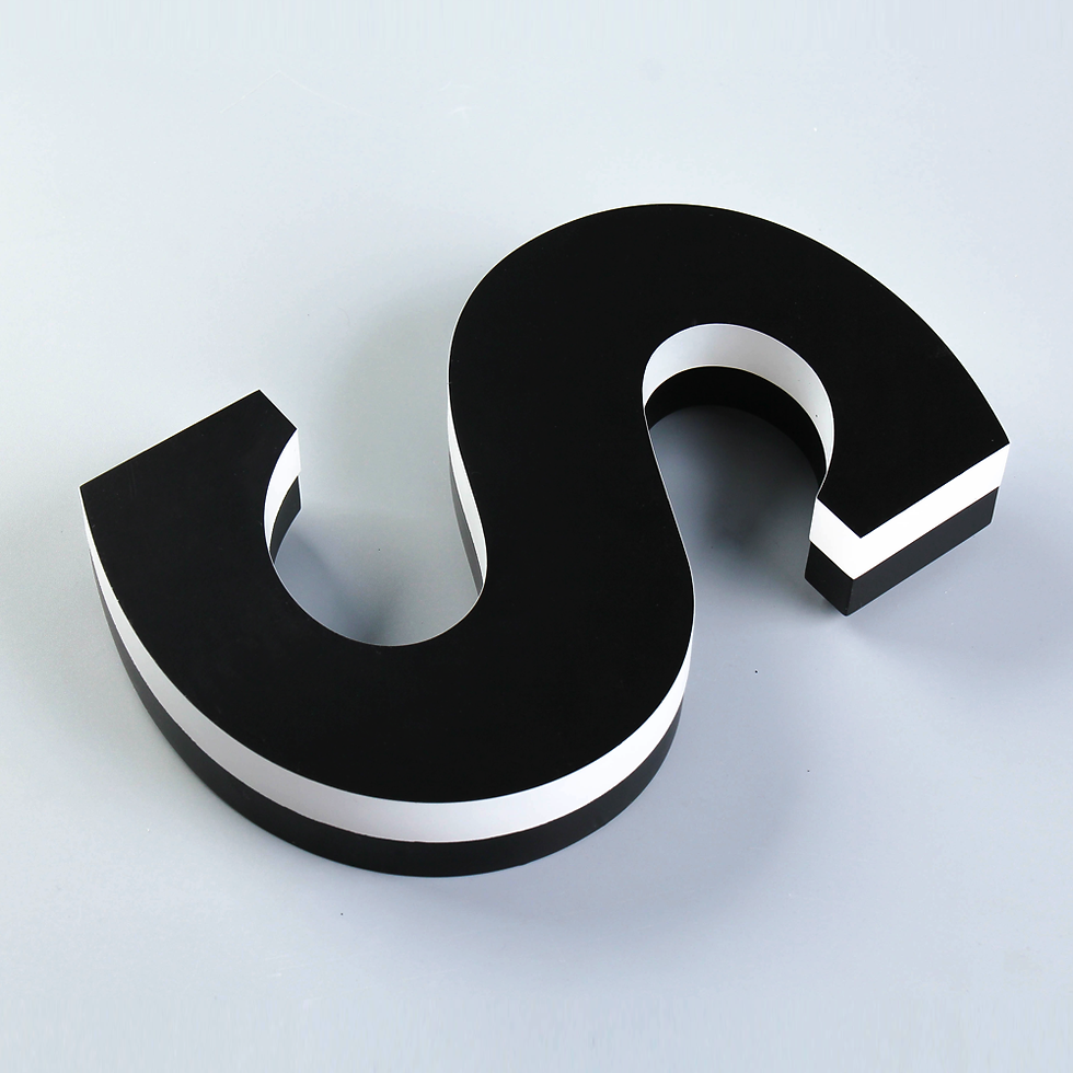 Thumbnail: CNC cut plexiglass edge-lit sign vinyl surface for exterior commercial signs