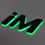 Thumbnail: 3d Corrosion-resistant Green halo lit metal letters acrylic backside with lights