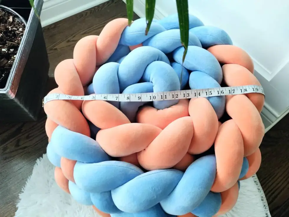 Thumbnail: braided pouf ottoman