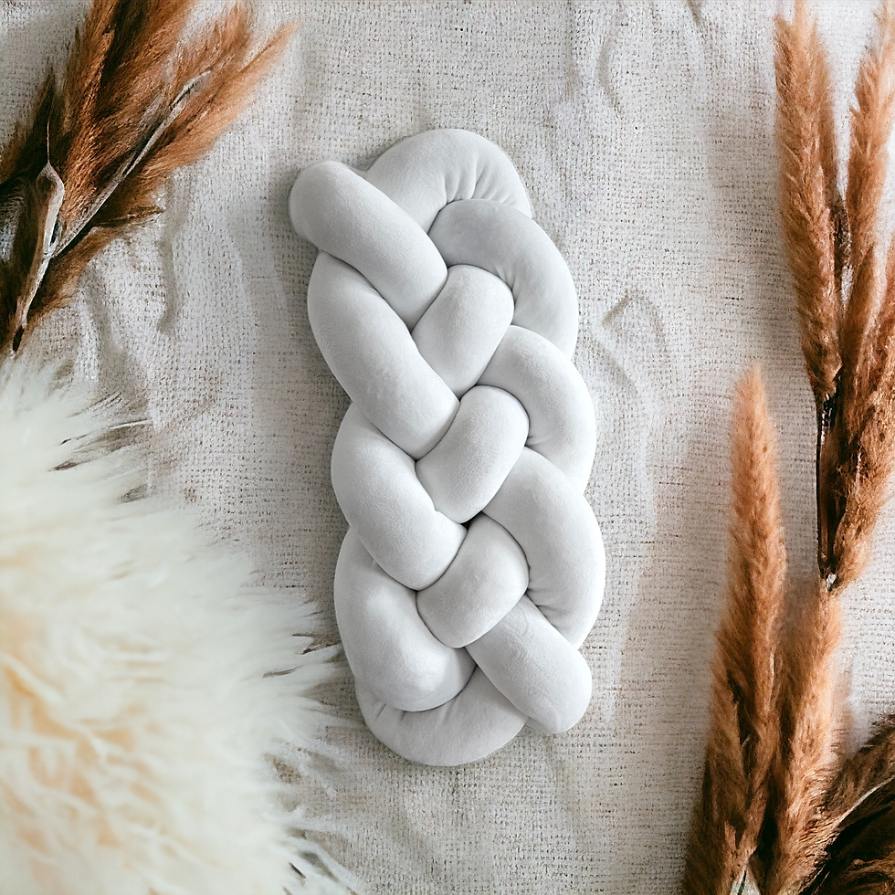 Thumbnail: Knot Pillow in Challah braided shape